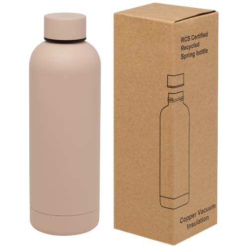 Bouteille promotionnelle 500ml inox recyclé Spring Rose pale